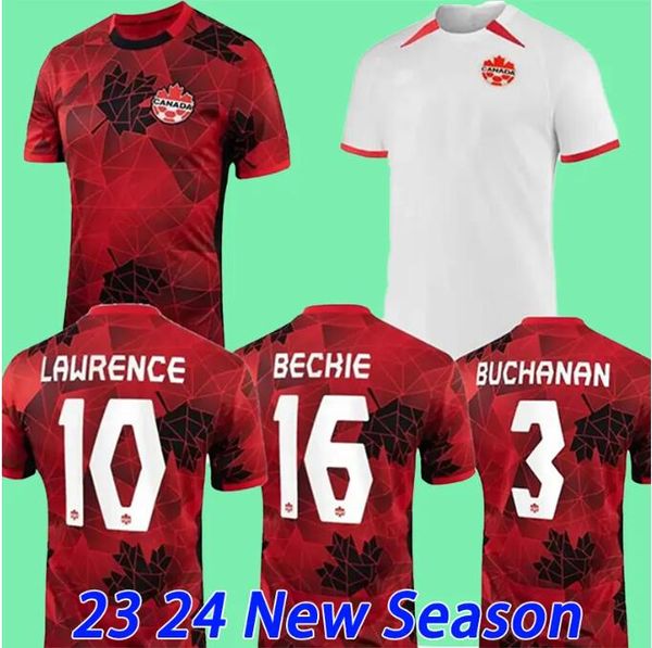 

2023 canada soccer jerseys men kids kit uniforms national team davies j.david 23 24 ugbo larin cavallini millar davies 2024 football shirt t, Black;yellow