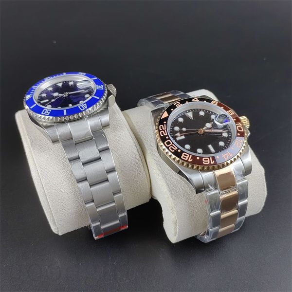 

black designer watch women gmt popular montre de luxe 41mm stainless steel strap aaa watch business boyfriends gift perfect luxury watches e, Slivery;brown