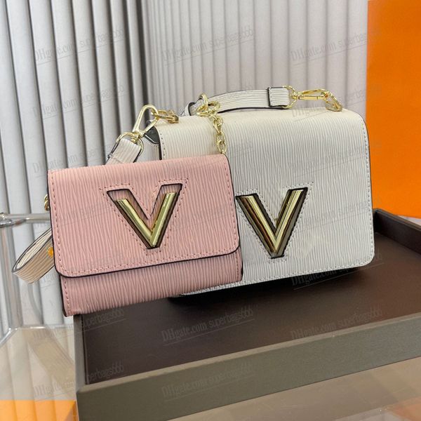 

twist bags luxury designer women shoulder bag handbag fashion crossbody purse wallet metal chain buckle messenger bag