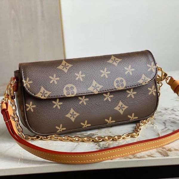 

mens m81911 m82210 wallet on chain ivy clutch bag women designer shoulder hand bag straps luxury leather cross body bags classic flap baguet