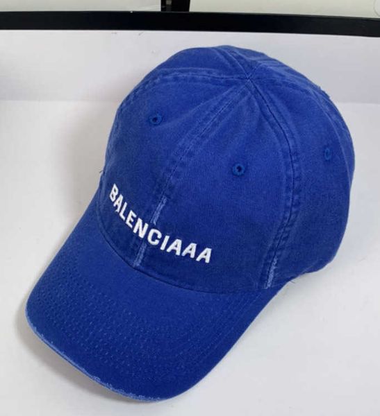 

2023 ball caps couple sports designer ball cap outdoor travel sunscreen distressed letters casquette women, Blue;gray
