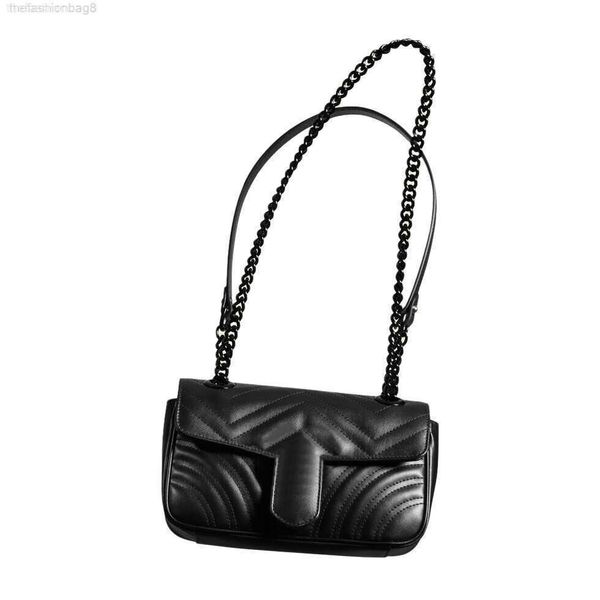 

2022 fashion cross body bag marmont chain totes women famous brands shoulder bags luxury designer handbags purses clutch wallets 2 size