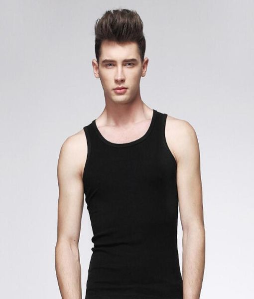 

whole new 2017 popular mens boys tank muscle sleeveless tshirt sportwear vest undershirt black gray white xl3xl 1250119, White;black