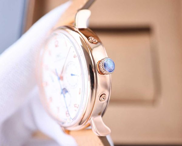 

designer classic men watch iwc portofino mechanical watches 40mm full-function te3p high-end quality automatic movement sapphire mirror prx, Slivery;golden