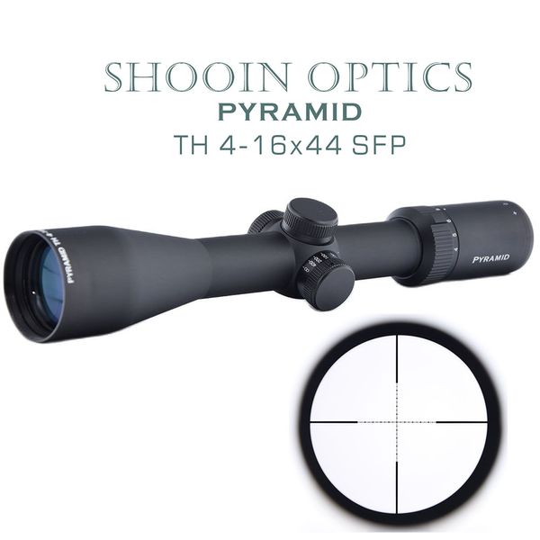 

shooin optics th 4-16x44 sf rifle optics scope 1/4 moa 1.25 30mm tube ring hunting shooting airsoft riflescope m1726