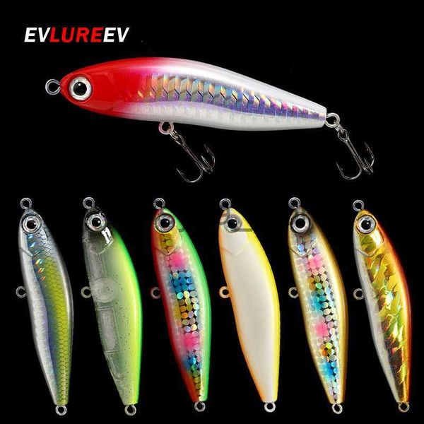 

baits lures 7cm 14g pencil sinking fishing lure noise attraction hard artificial lure stickbait 9 colors fish factory wobbler bait x0726