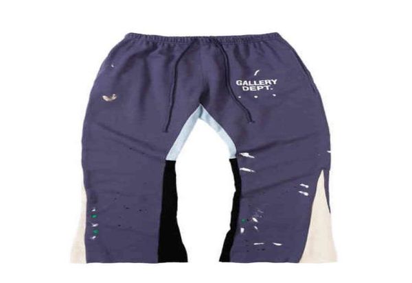 

fashion galleryes casual pants painted flare sweat pant01213355035850845, Black