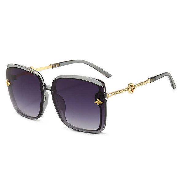 

new fashion trend women's ins large frame sunglasses 6045, White;black