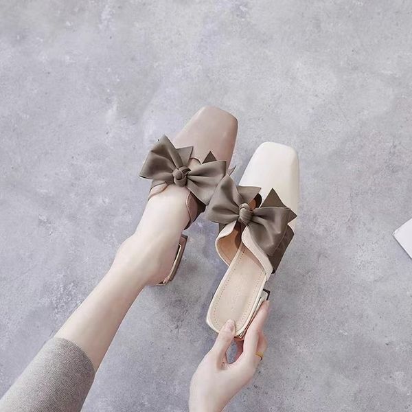 

baotou slippers women's summer new fashion semi-supporting party and temperament women's slippers wear fashion plus size women&#03, Black