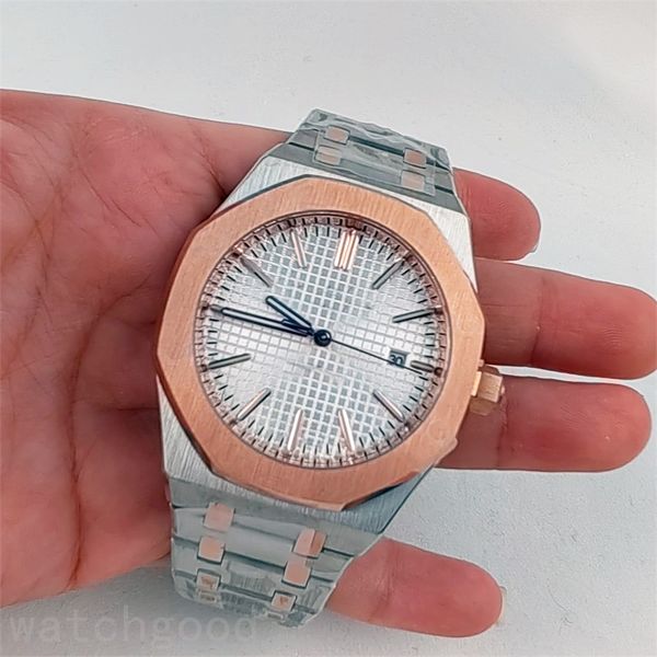 

automatic movement watch womens orologio royal fashion plated gold 904l stainless steel fashion trendy men designer watches classical dh012, Slivery;brown