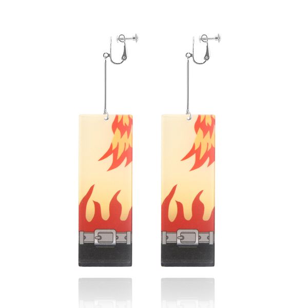 

de mon sle yer cosplay acrylic earrings for ladies and girls, Silver