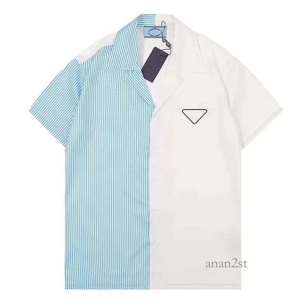 

designer fashion t shirt hawaii floral letter print beach shirts men's designer silk bowling shirt casual men summer short sleeve loose, White;black