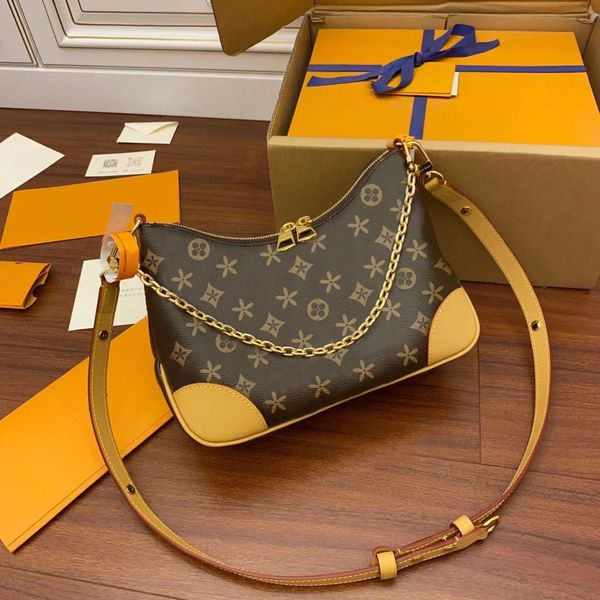 

fashion boulogne totes bags viutonity m45832 luxury designer handbags clutch crossbody shoulder women mens brown flower bag genuine leather