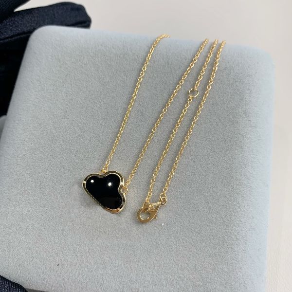 

fashion classic necklace van pendant cleef nacre 18k gold plated stainless steel women's valentine's day engagement jewelry gift s, Silver