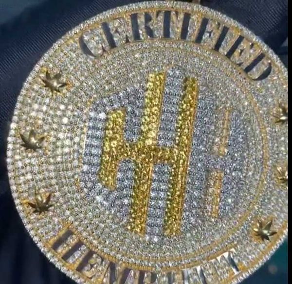 

personalized custom moissanite pendant iced out men hiphop letter necklace, Silver