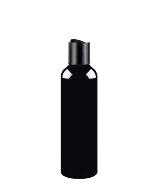 

50pcs 100ml 150ml 200ml 250ml black empty lotion cream cosmetic bottle with disc 50cc plastic bottles containers shampoo pet 8001528