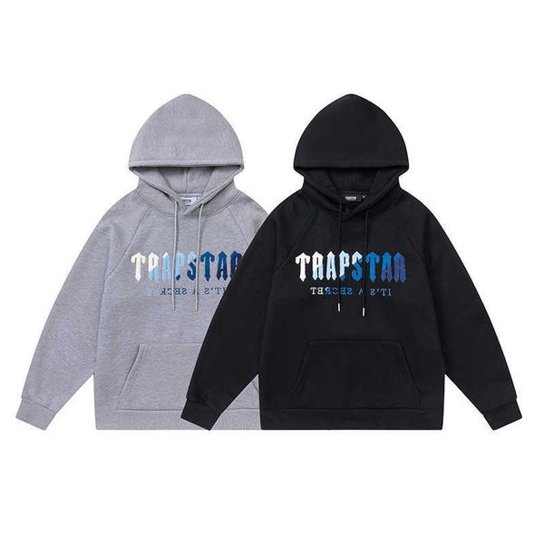 

autumnwinter new trapstar white blue plush unisex, Black