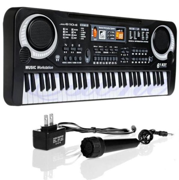

children electric piano organ 61 keys music electronic keyboard key board for kids chrismas gift us plug1329909