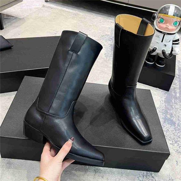 

luxury design boots 2023 channel fashion women's work decoration snow skid anti slip knight boots martin boots casual socks boots 02-01, Black