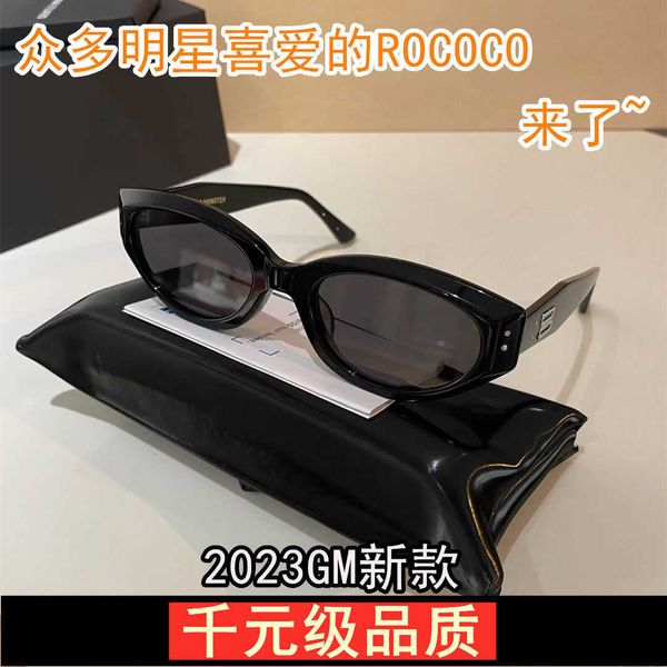 

2023gm new rococo series sunglasses celebrity network red same uv protection cat eye punk style, White;black