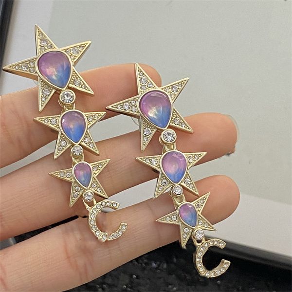 

2023 latest stud earring ccity luxury designer jewelry women classics c logo hoop earrings fashion accessories 7223, Golden;silver