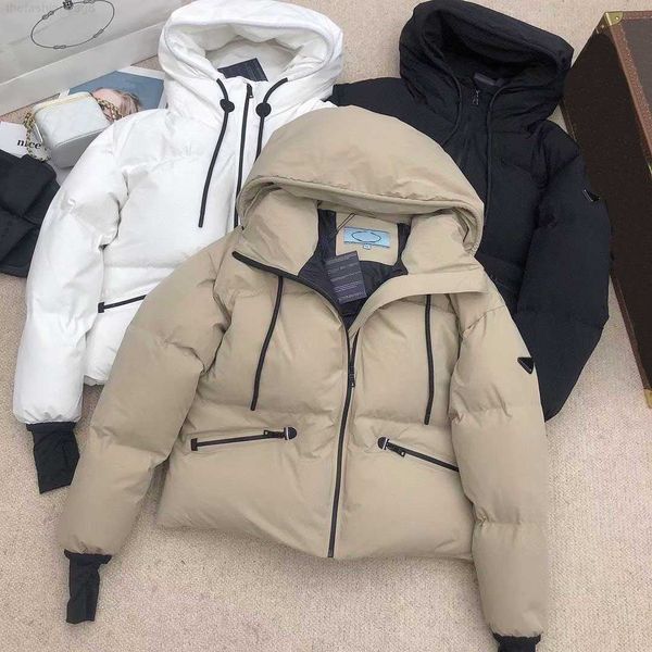 

down jackets womens puff hooded designer parkas mens women zipper coat warm sweatshirts couples coats letter winter outwear black tracksuit, Black;brown