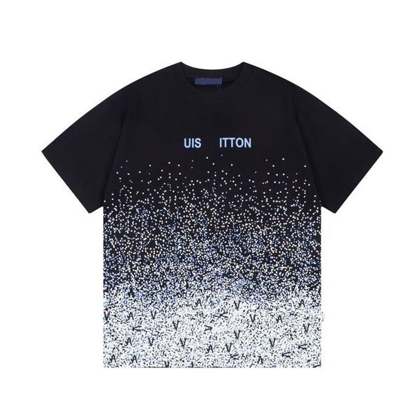 

2023ss spring/summer designer letter print t shirt cotton fabric round neck pullover short sleeve t-shirt sweatshirt s3a224, Black;brown