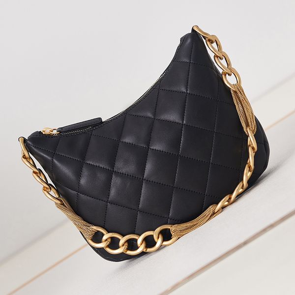 

designer hobo handbags luxury shoulder bags 1:1 quality lambskin underarm bags 24cm with box mc0127