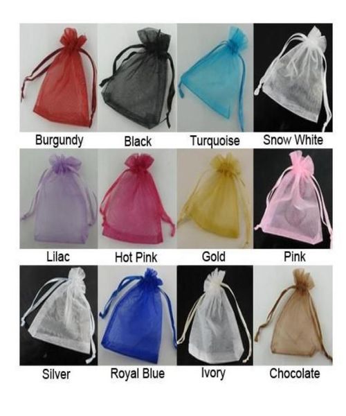 

luxury organza sheer gift candy bags wedding favor organza pouch jewelry party xmas gift bags 5x7cm7x9cm9x12cm10x15cm11x16cm4559418, Pink;blue