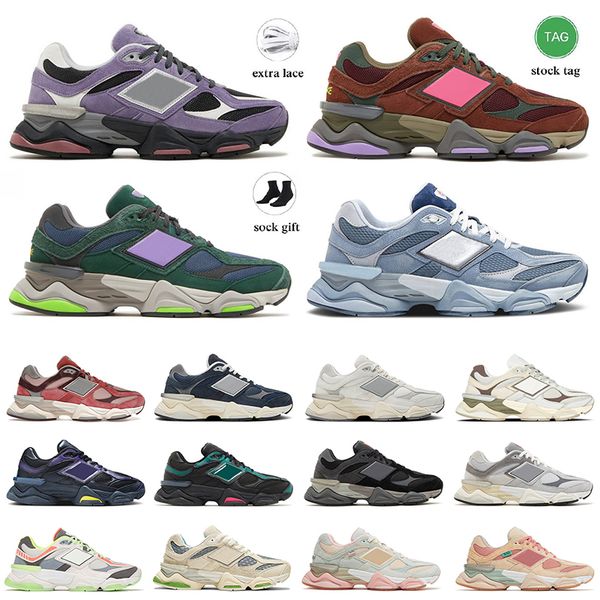 

designer og 9060 running shoes black white sea salt grey day mushroom cherry blossom blue haze cookie pink ivory bb9060 mens women trainers