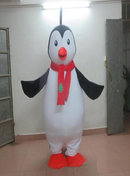 

2018 discount factory the santa penguin mascot costume for christmas for to wear for fun2552641, Red;yellow