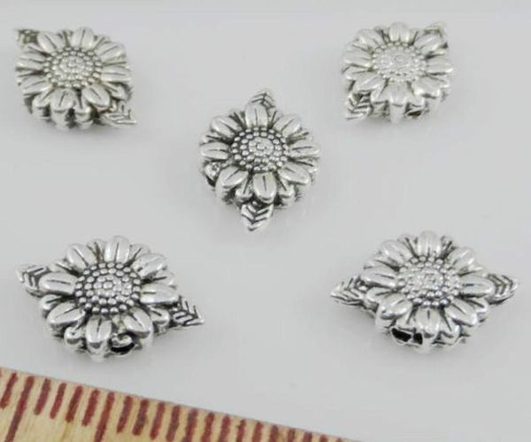 

ship 200 pcs tibetan silver flower spacer beads for jewelry making 13x9mm6576149, Black