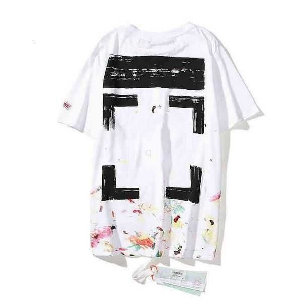

summer luxurys mens and womens t shirt designers offs clothing loose tees man casual street graffiti shirt sweatshirt short sleeve tshirts, White;black