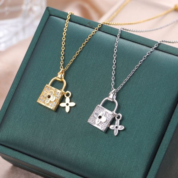 

luxury necklace designer bracelet female stainless steel couple heart gold sliver chain pendant jewelry neck gifts for girlfriend accessorie, Silver