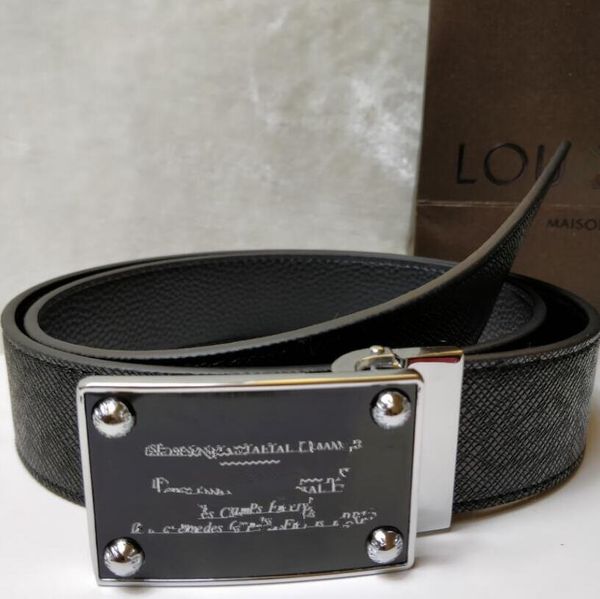 

smooth leather belt luxury belts designer for men big buckle male chastity fashion mens wholesale man designer belt, Black;brown
