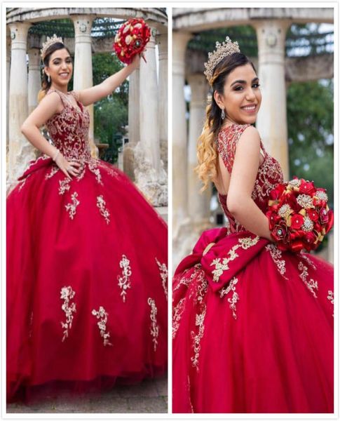 

lace beaded crystals quinceanera prom dresses red tulle backless tulle ball gown evening party sweet 16 dress9774589, Blue;red
