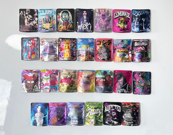 

27 style packs resealable gemz flame griller 420 mgm mprelato mylar packaging