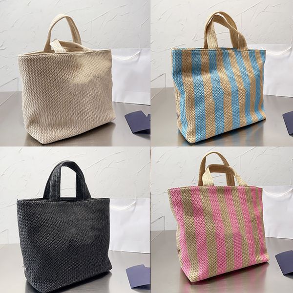 

designer bag small crochet tote bag backpack tote straw luxury handbag summer shopping purse totes shoulder handbags triangle no11