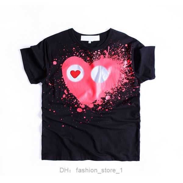 

mens t shirt designer shirts love red heart eyes cdg casual women quanlity lovers embroidery short sleeve tee leisure streetwear tide outdoo, White;black