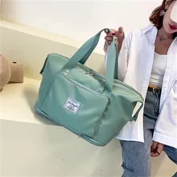 

portable maternity mommy bag wet-dry separation bag large capacity travel hospital bag foldable travel bag, Black