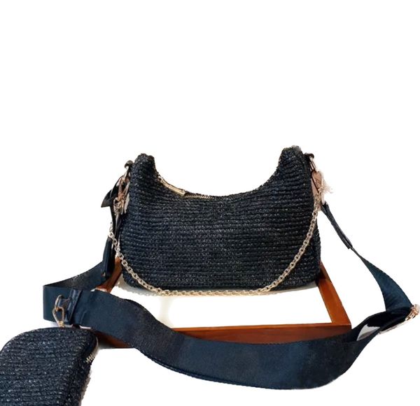 

2023 totes woman straw bags nylon shoulder bags hobos handbags chain purses designer crossbody baguettes lady small totes