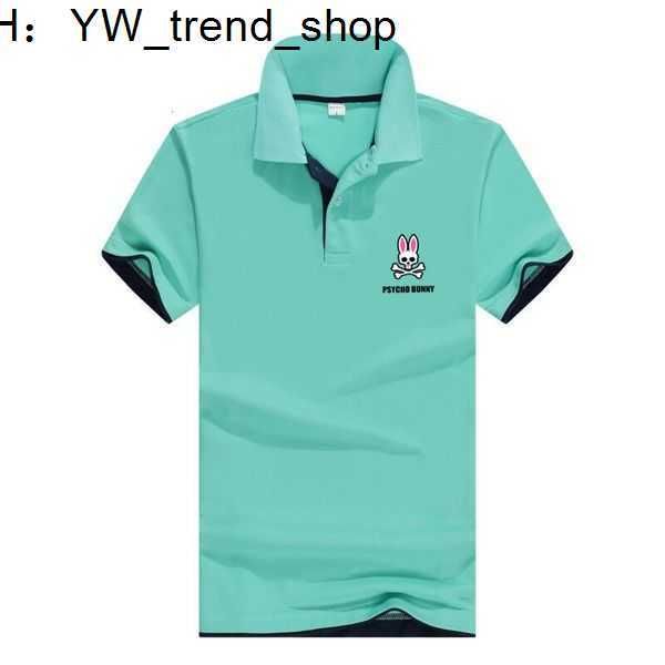 

men's tshirts psycho bunny brand polo shirt homme summer short sleeve men clothing luxury loose lapels business casual for 230711 51kk6, White;black