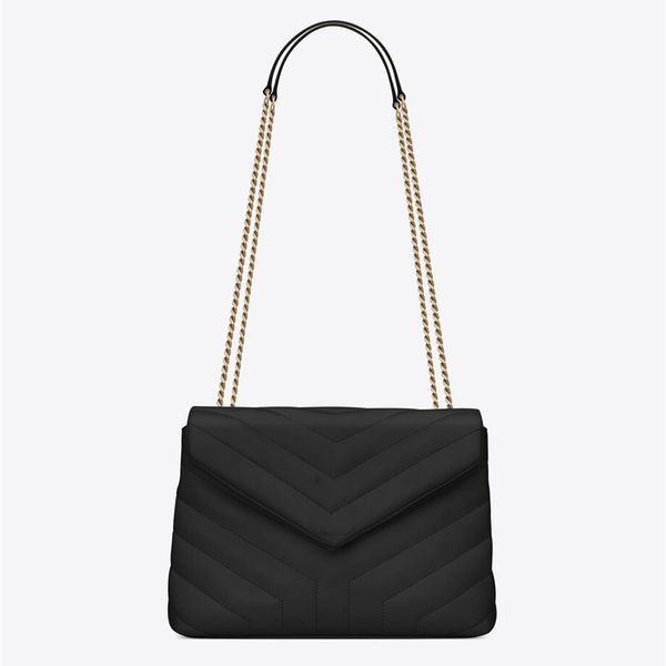 

women loulou small chain bag leather flap bronze-toned metal hardware magnetic snap closure luxury designer with box
