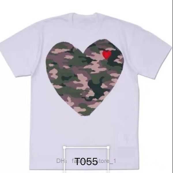 

play designer men's t shirts cdg brand small red heart badge casual polo shirt clothing wholesale love 2 56u3, White;black