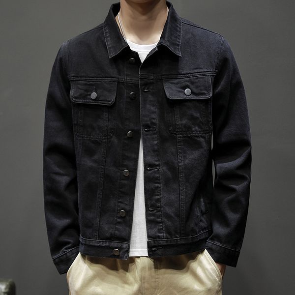 

mens jackets spring and autumn jacket cotton student handsome jean fashion korean casual daily 230726, Black;brown