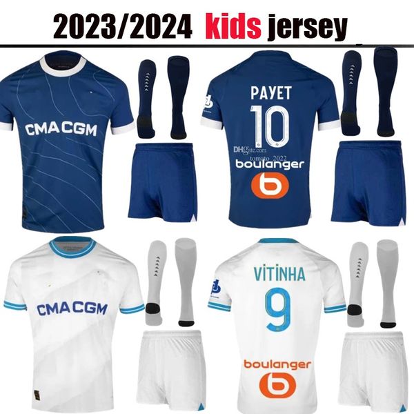 

23 24 soccer jerseys 2023 2024 marseilles maillot foot cuisance guendouzi payet clauss football shirts veretout under nuno harit kondogbia m, Black
