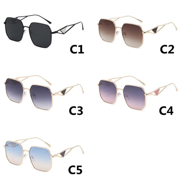 

brand metal frame sunglasses fashion gradient lenses men women square designer sun glasses uv protection eyewear, White;black