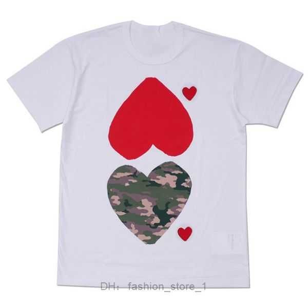 

mens t shirt designer shirts love red heart eyes cdg casual women quanlity lovers embroidery short sleeve tee leisure streetwear tide outdoo, White;black