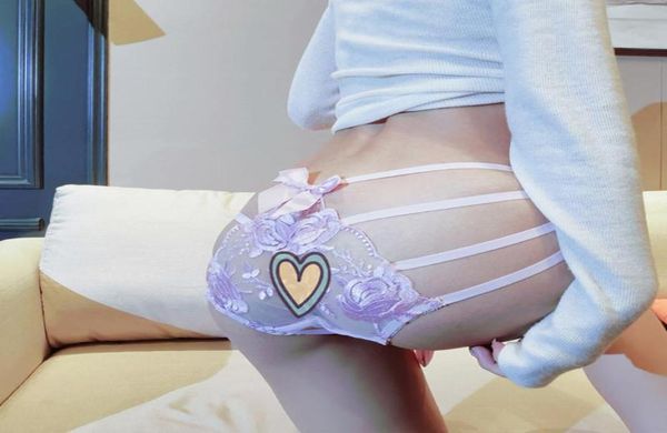 

underpants transparent lace underwear women sissy erotic lingerie bandage gstring tback thongs gay man sheer bow ice silk pantie7885882, Black;white