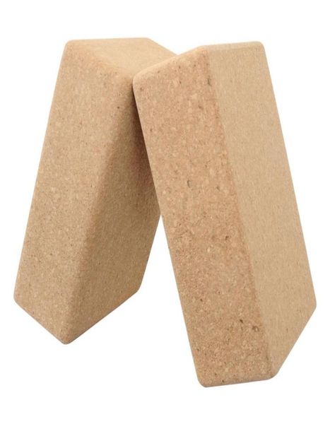 

gym fitness sport tool high density natural non toxic eco cork yoga block for yoga exercise3627251